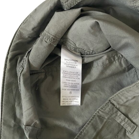 Democracy Women Cargo Green Camouflage Pant Size 8 AB Technology - Picture 9 of 10